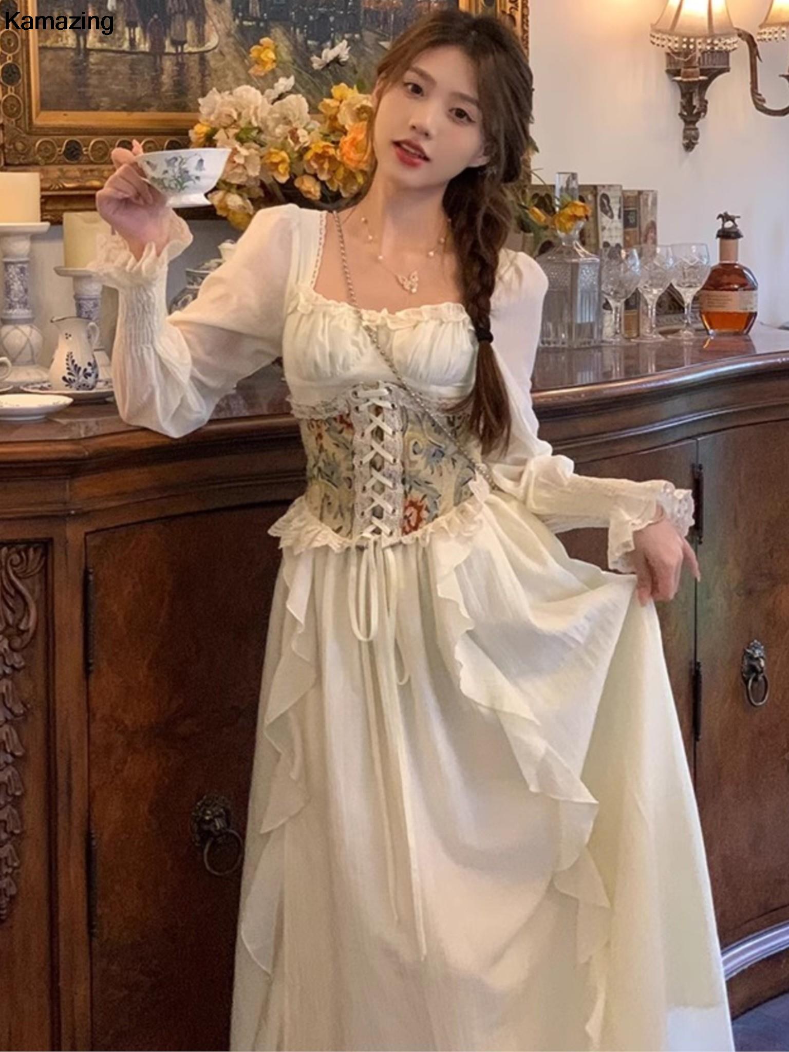 Vintage French Corset Midi Dre - French Vintage Floral Midi Dress recension och pris