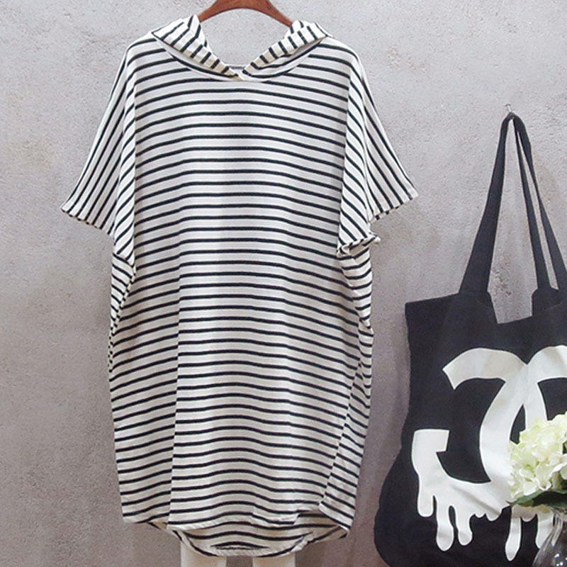 Summer New Korean Style Loose  - Korean Style A Line Shirt Dress recension och pris
