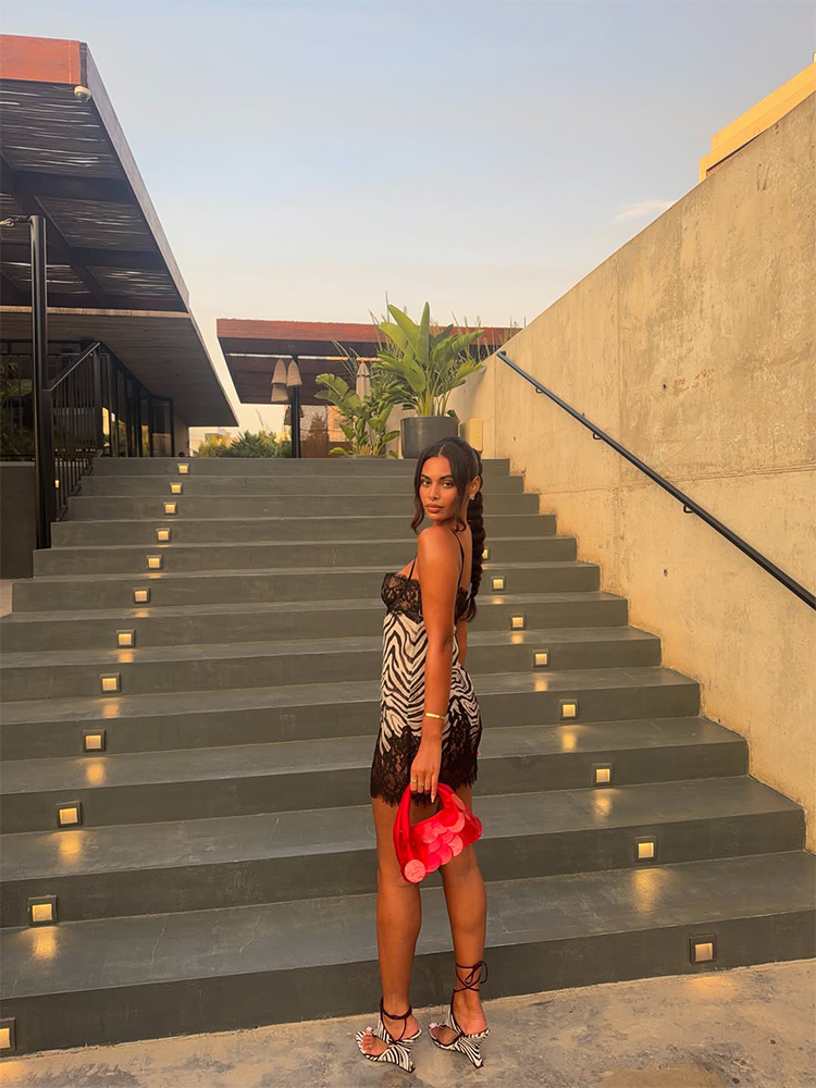 CNYISHE Camisoles Zebra Prints - Sexy Mesh Sheer Bodycon Dress recension och pris
