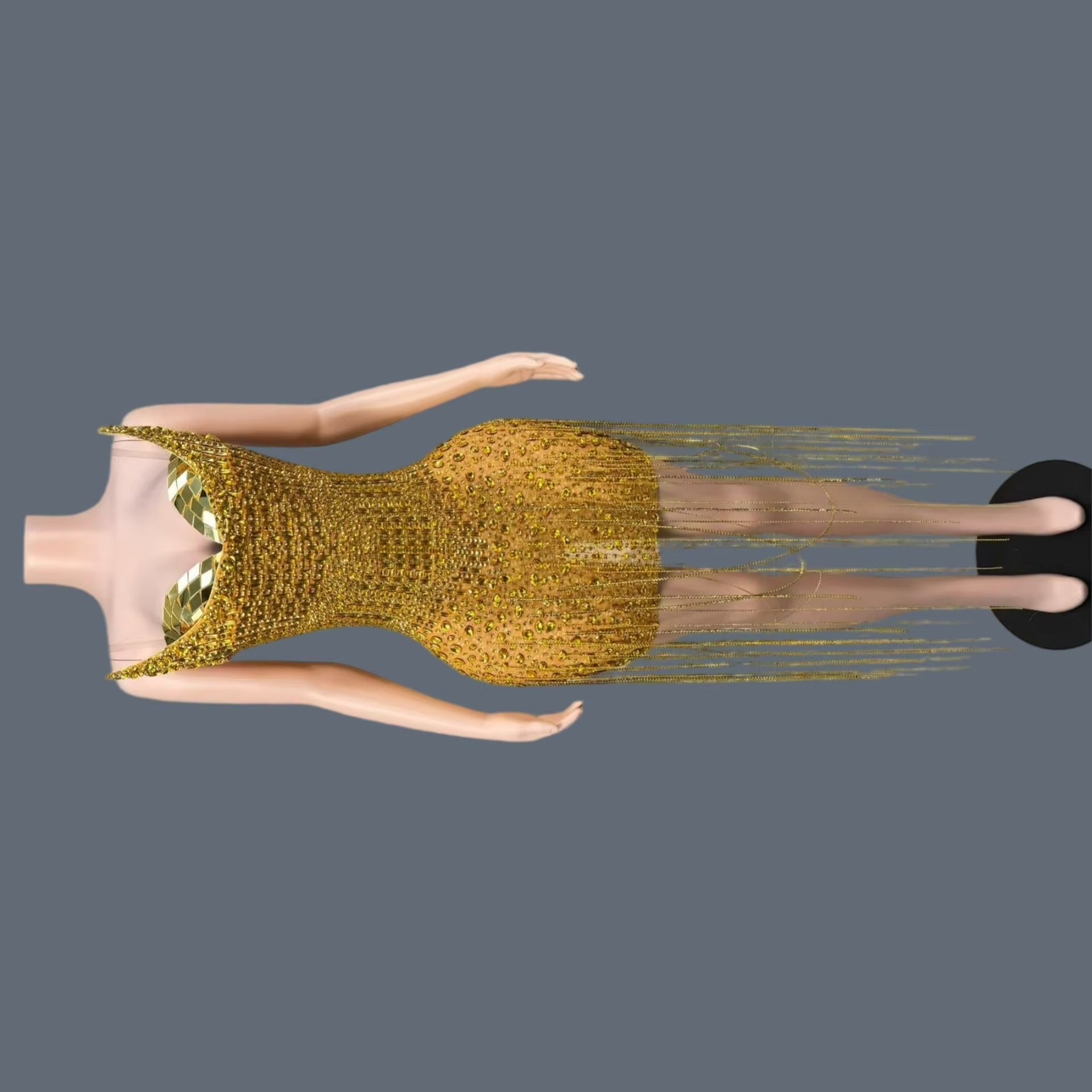 Birthday Celebrate Party Gold  - Sparkly Rhinestone Club Party Dress recension och pris