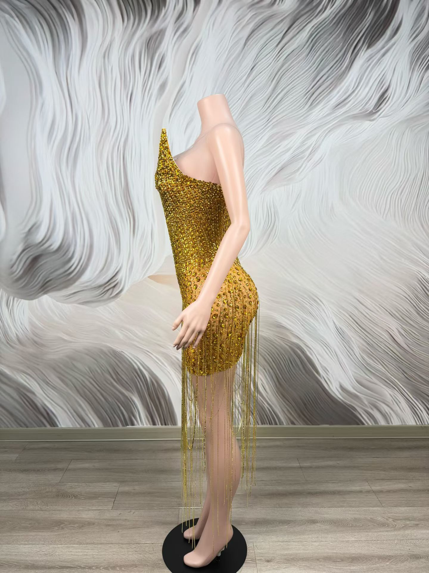 Birthday Celebrate Party Gold  - Sparkly Rhinestone Club Party Dress recension och pris