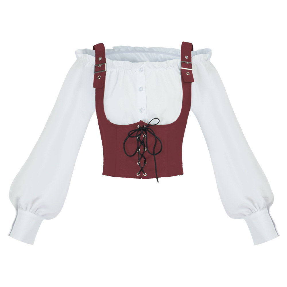 Retro Western Style Women Blou - Blouses recension och pris